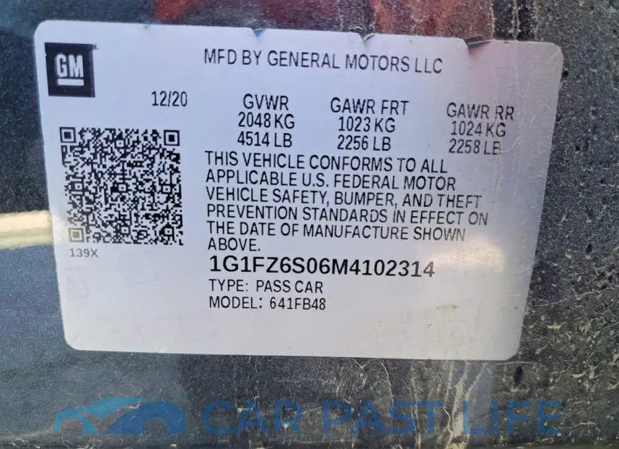 1G1FZ6S06M4102314# 13