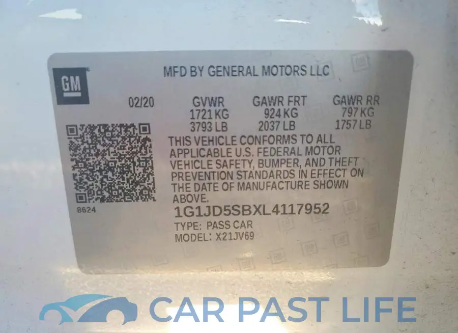 1G1JD5SBXL4117952# 12