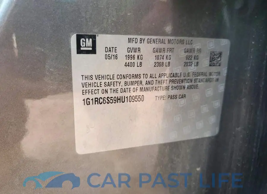 1G1RC6S59HU109550# 12