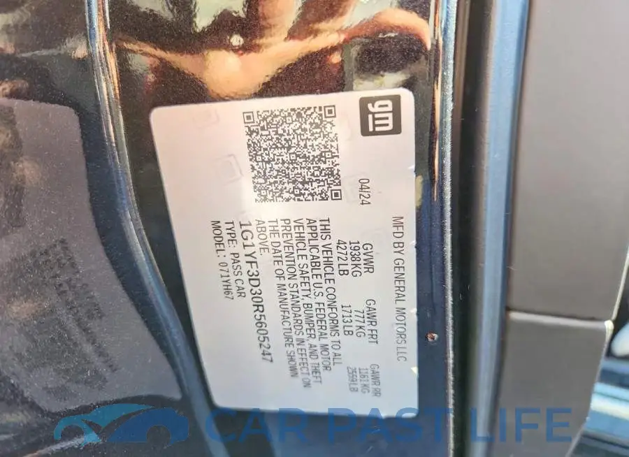 1G1YF3D30R5605247# 13