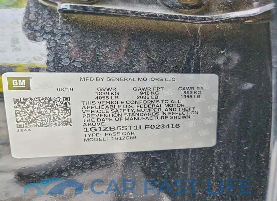 1G1ZB5ST1LF023416# 12