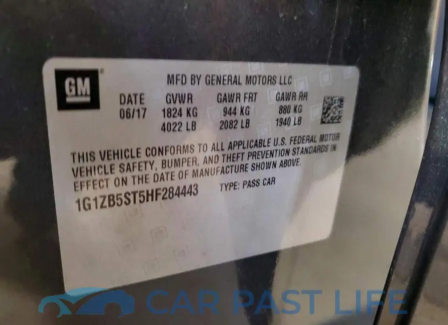 1G1ZB5ST5HF284443# 12