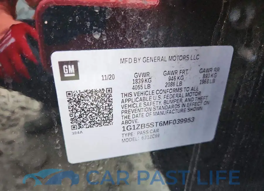 1G1ZB5ST6MF039953# 12