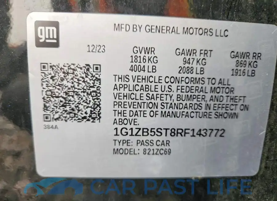 1G1ZB5ST8RF143772# 13