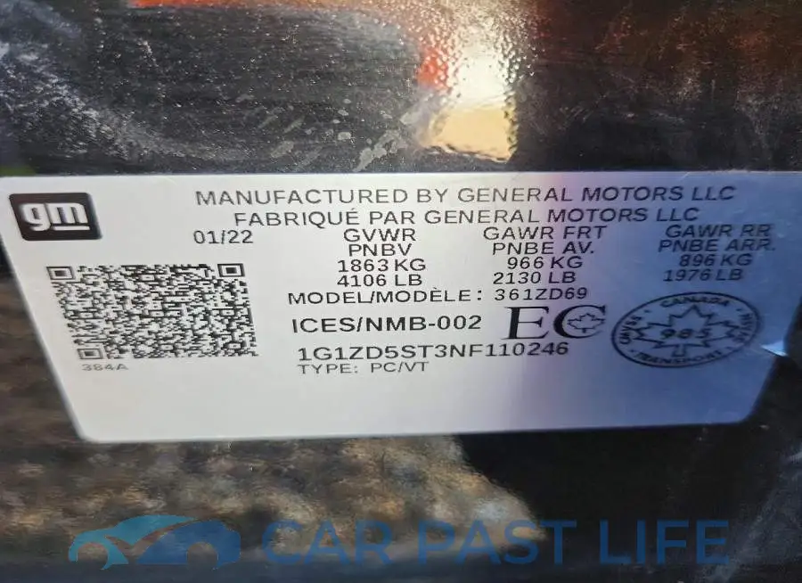 1G1ZD5ST3NF110246# 12
