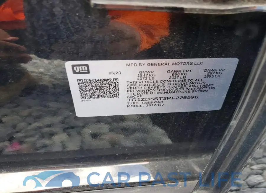 1G1ZD5ST3PF226596# 12