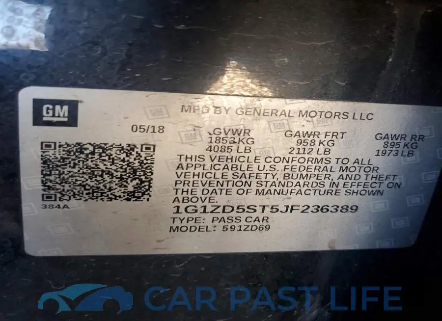 1G1ZD5ST5JF236389# 12