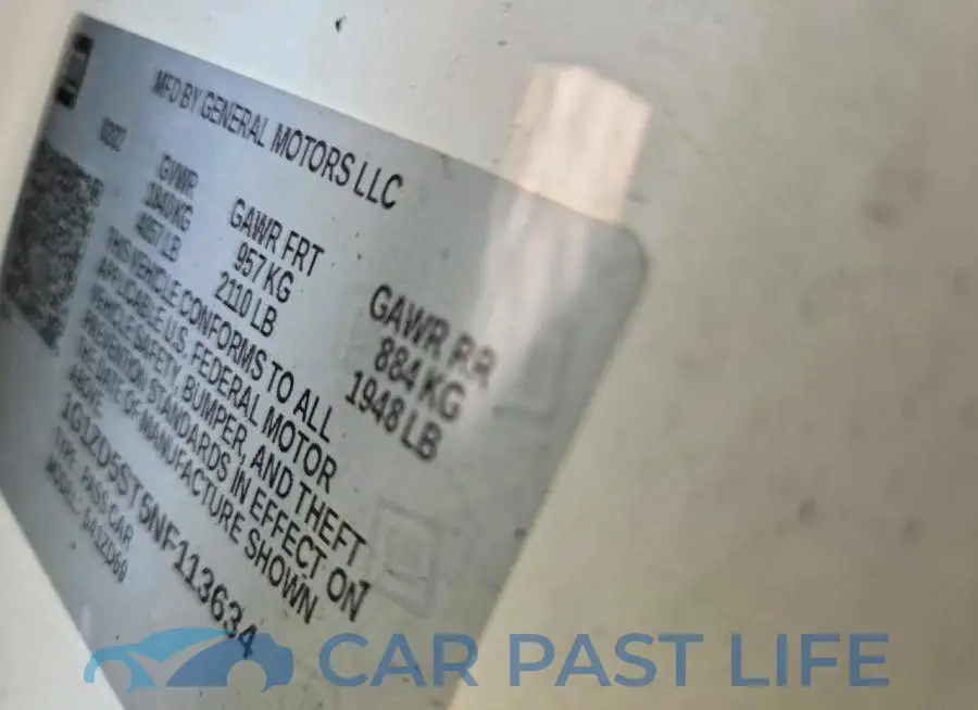 1G1ZD5ST5NF113634# 12
