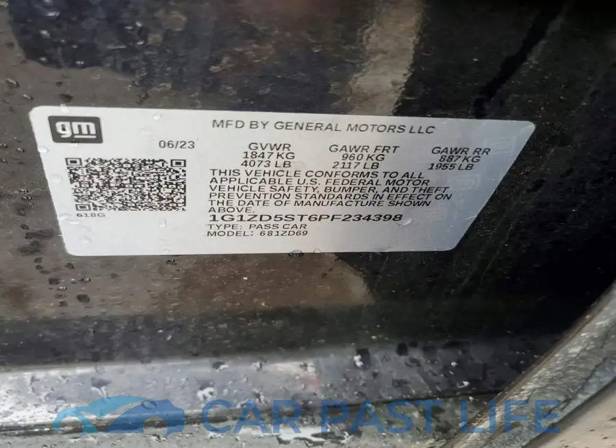 1G1ZD5ST6PF234398# 13