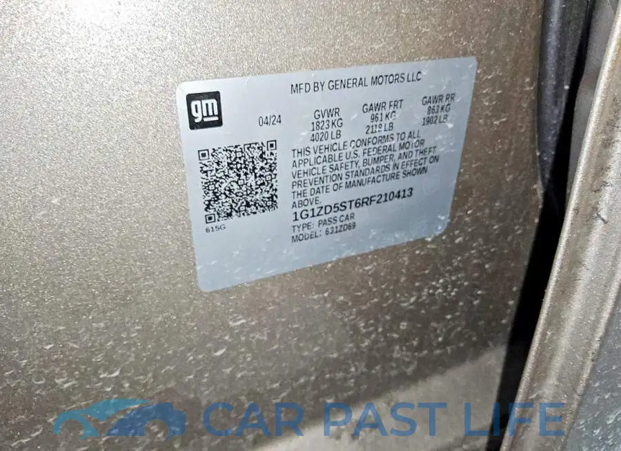 1G1ZD5ST6RF210413# 13