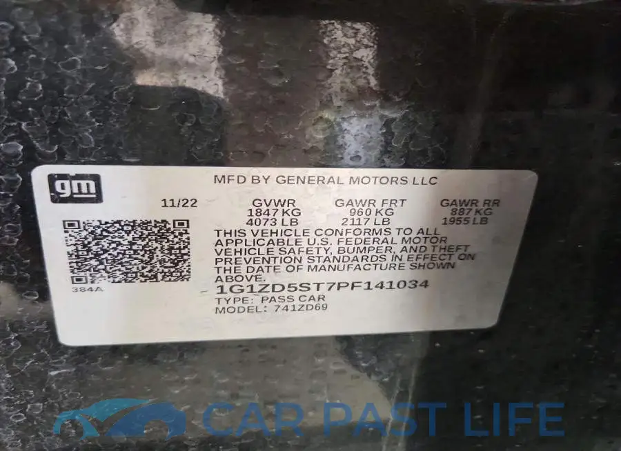 1G1ZD5ST7PF141034# 13