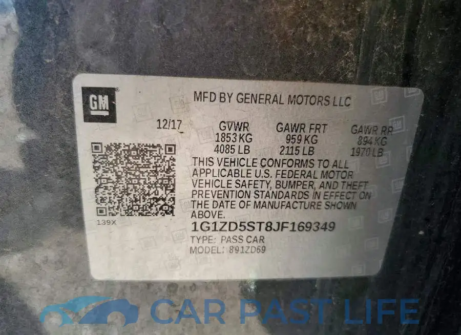 1G1ZD5ST8JF169349# 12