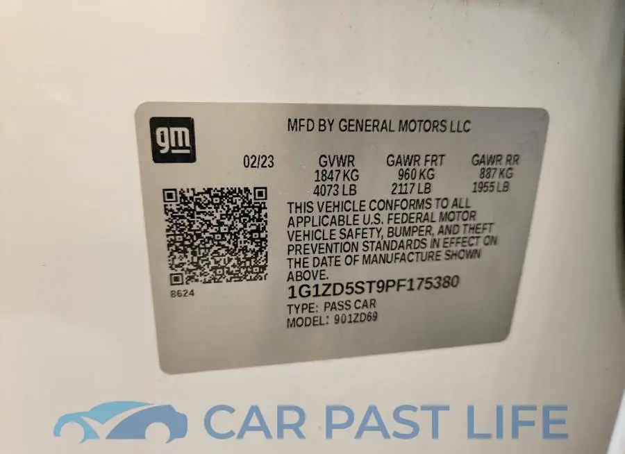 1G1ZD5ST9PF175380# 13