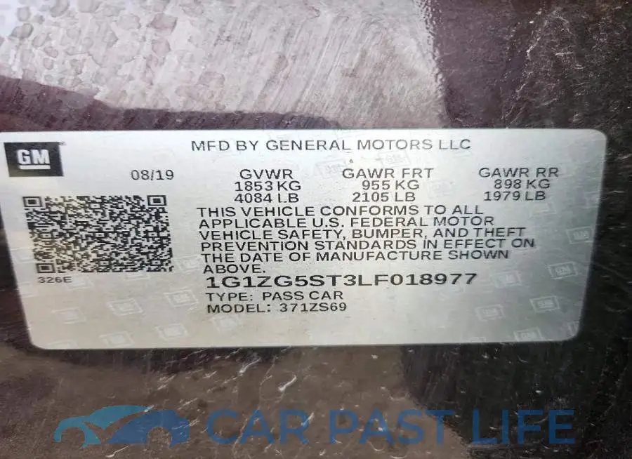 1G1ZG5ST3LF018977# 12