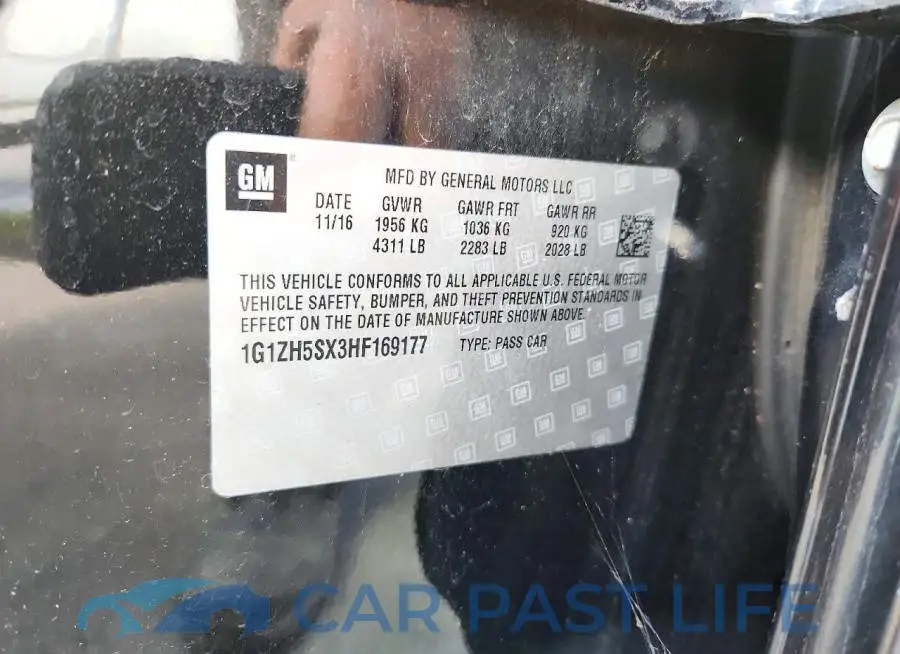 1G1ZH5SX3HF169177# 12