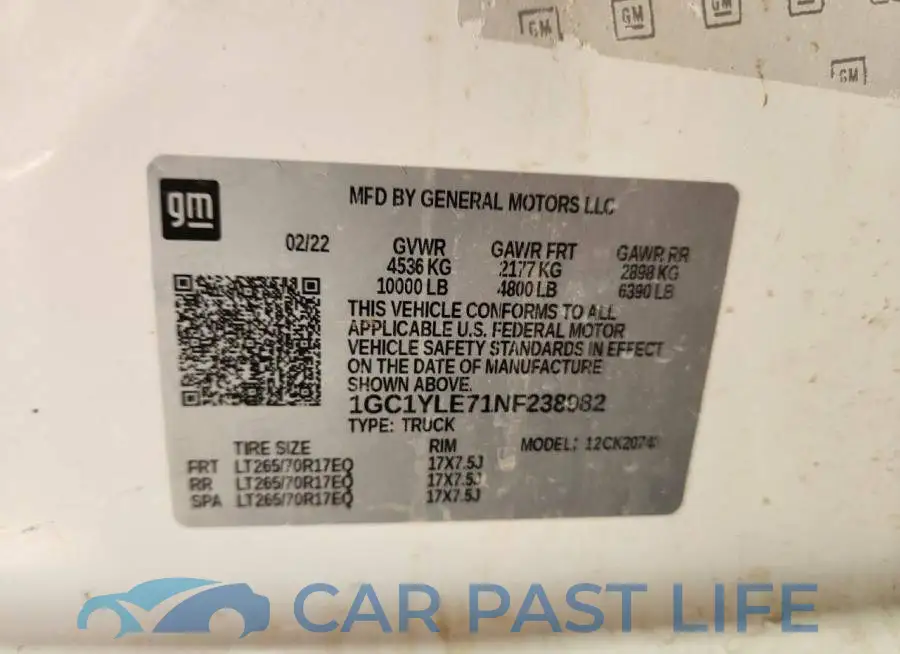 1GC1YLE71NF238982# 12