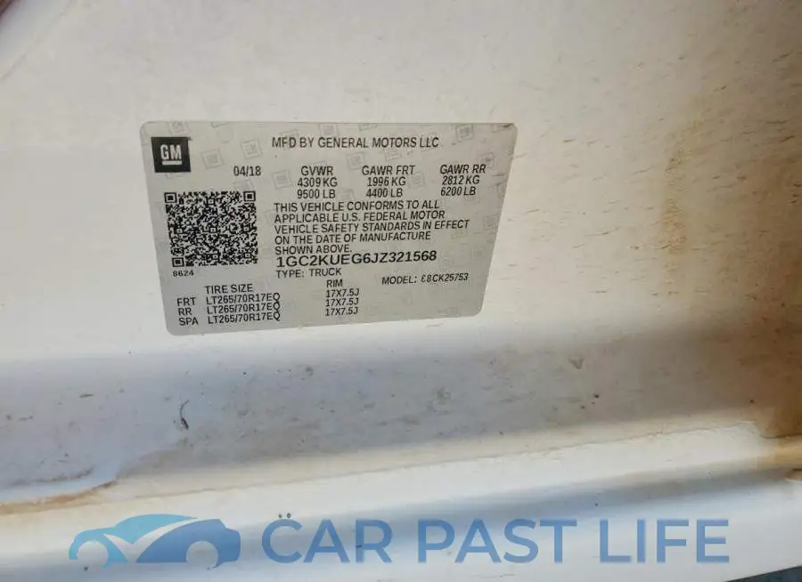 1GC2KUEG6JZ321568# 12