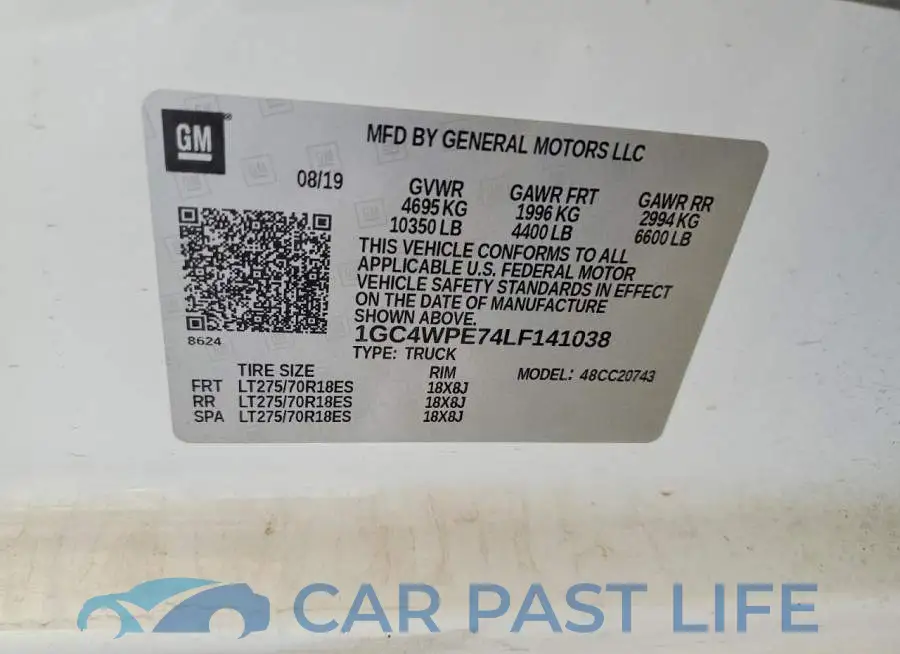 1GC4WPE74LF141038# 12