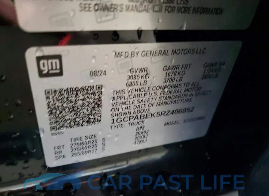 1GCPABEK5RZ406852# 12