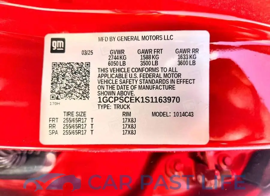 1GCPSCEK1S1163970# 13
