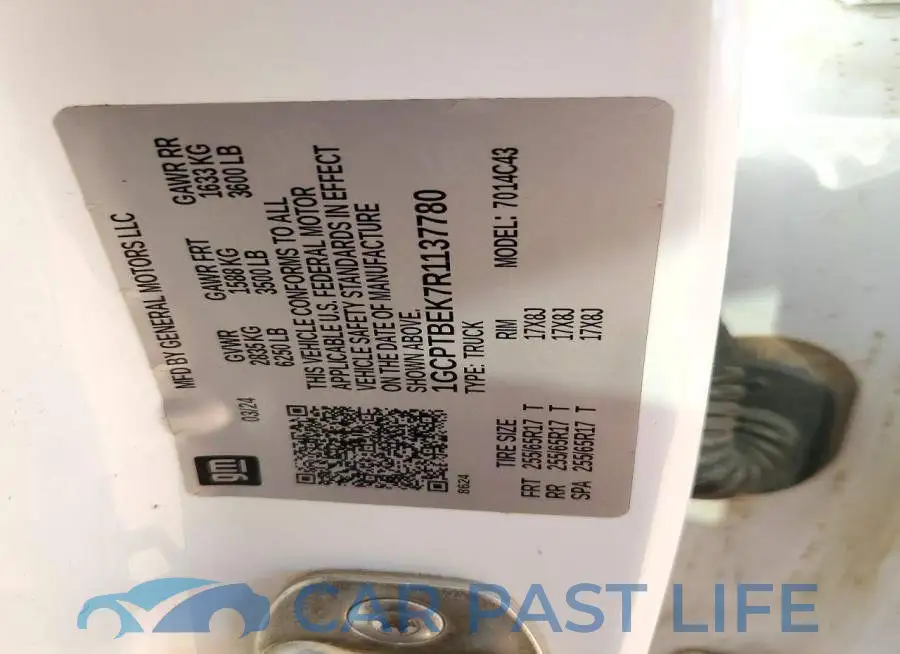 1GCPTBEK7R1137780# 12