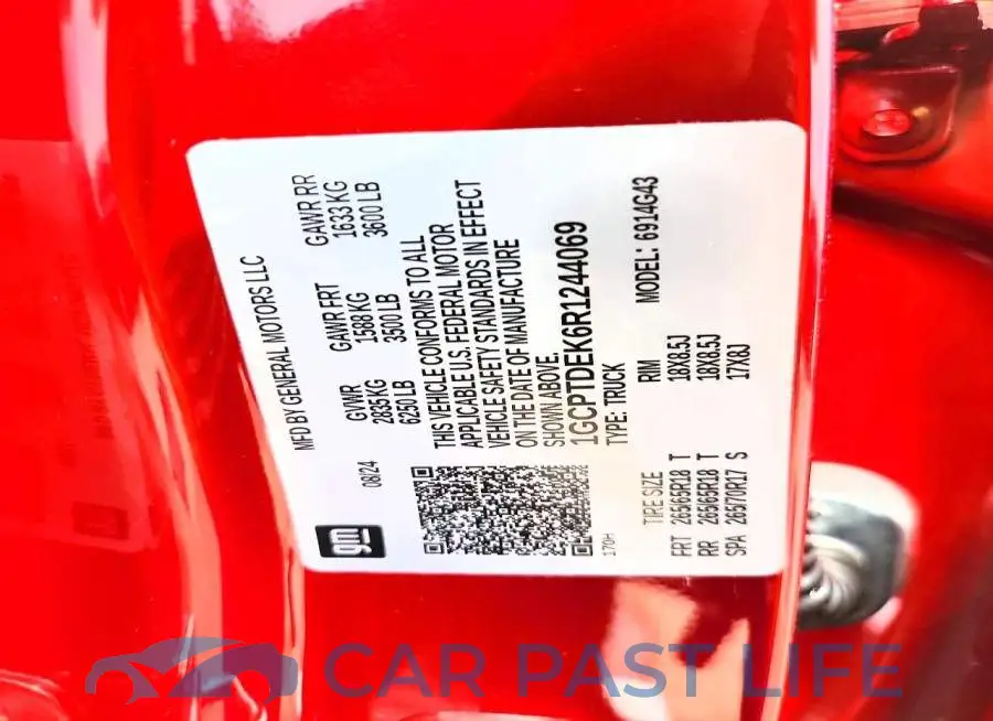 1GCPTDEK6R1244069# 12