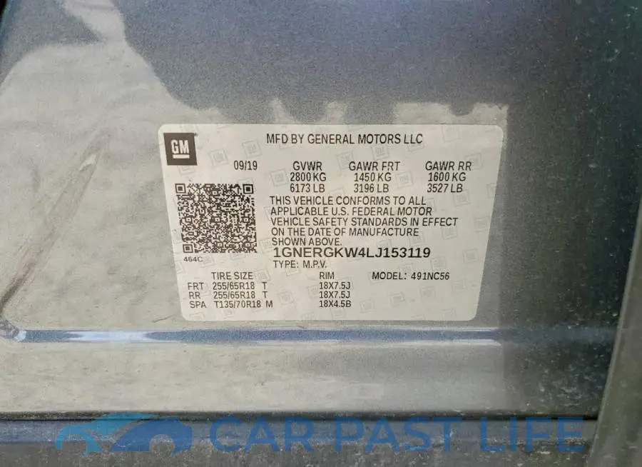 1GNERGKW4LJ153119# 13