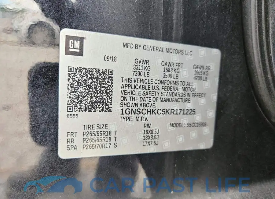 1GNSCHKC5KR171225# 13