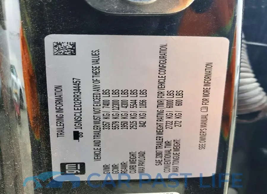 1GNSCLED2RR344457# 13