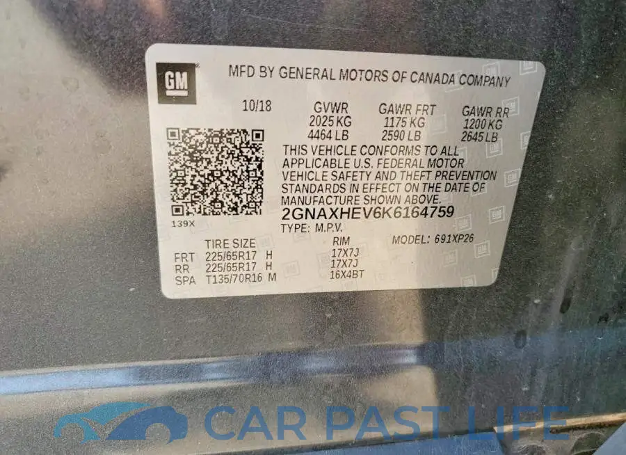 2GNAXHEV6K6164759# 13