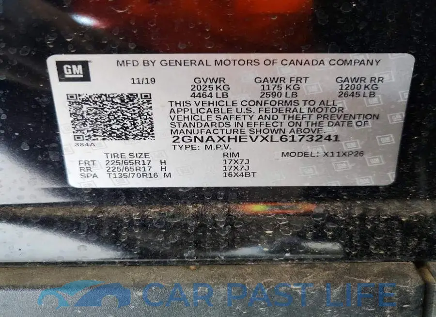 2GNAXHEVXL6173241# 13