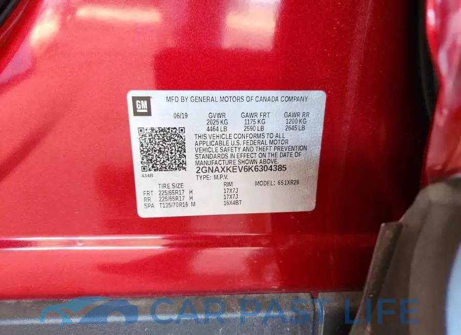 2GNAXKEV6K6304385# 13