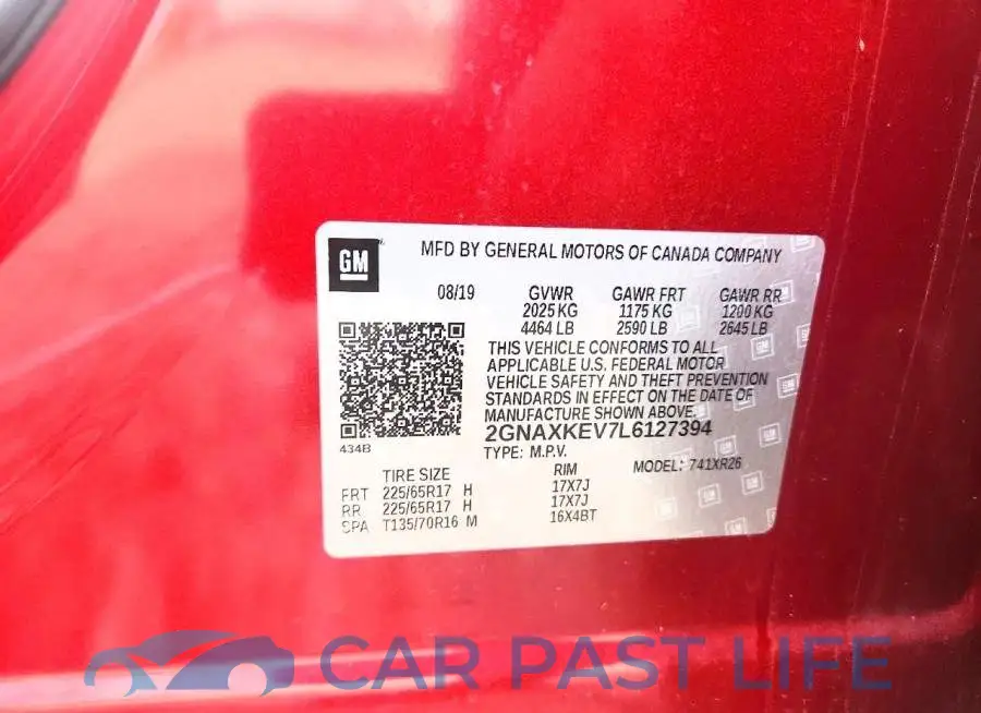 2GNAXKEV7L6127394# 13