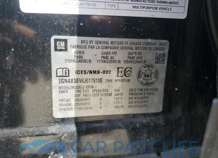 2GNAXSEV6J6179130# 12