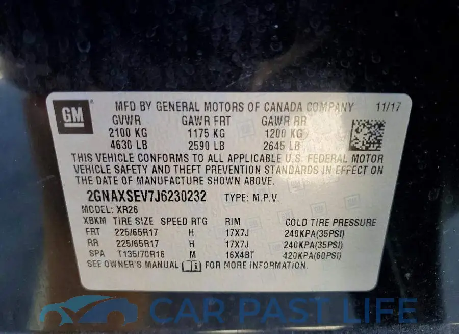 2GNAXSEV7J6230232# 12