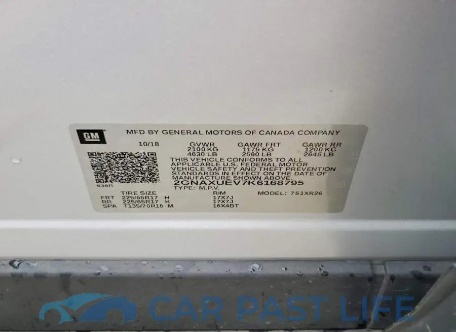 2GNAXUEV7K6168795# 13