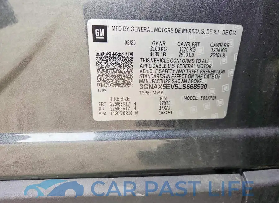3GNAX5EV5LS668530# 13