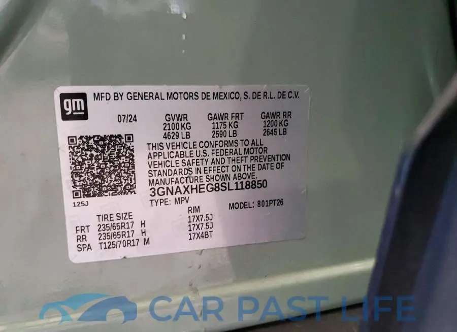 3GNAXHEG8SL118850# 14