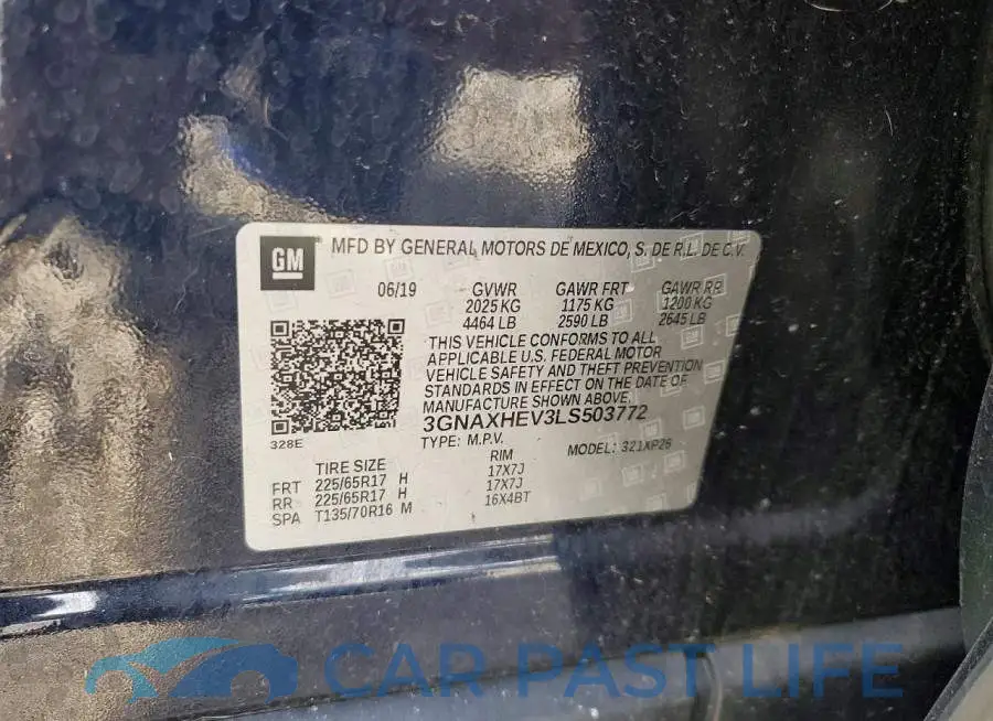 3GNAXHEV3LS503772# 13