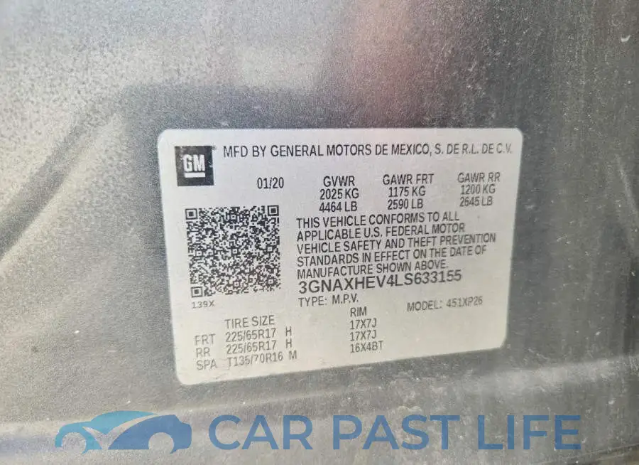 3GNAXHEV4LS633155# 12
