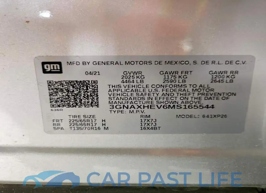3GNAXHEV6MS165544# 12