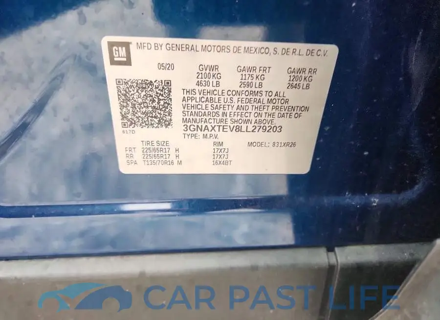 3GNAXTEV8LL279203# 13