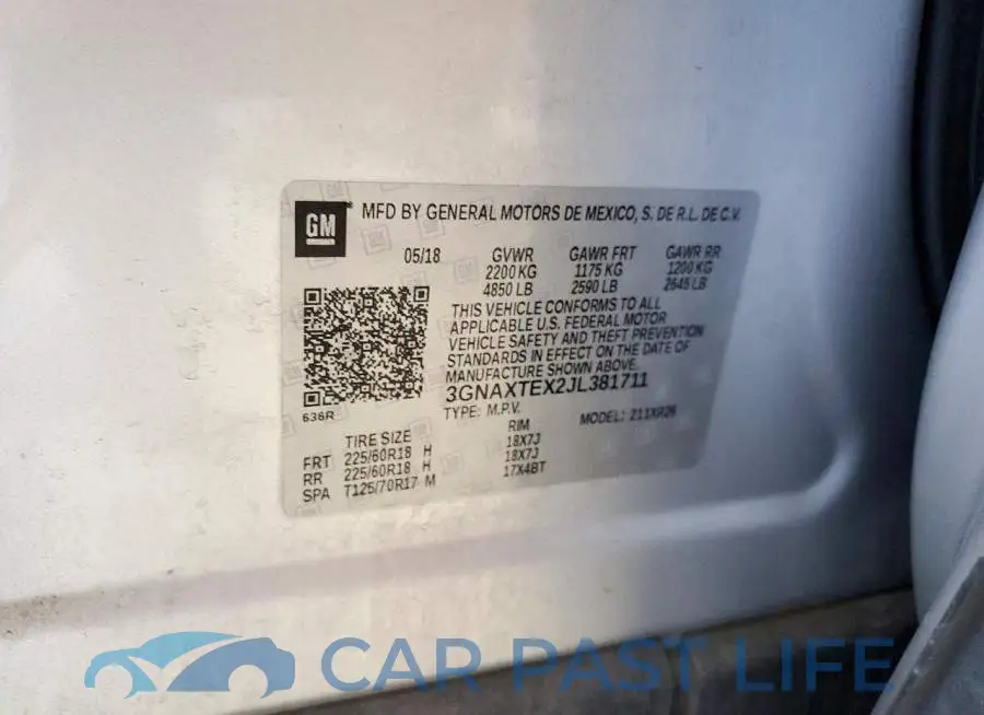 3GNAXTEX2JL381711# 13
