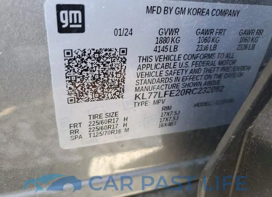 KL77LFE20RC232092# 12