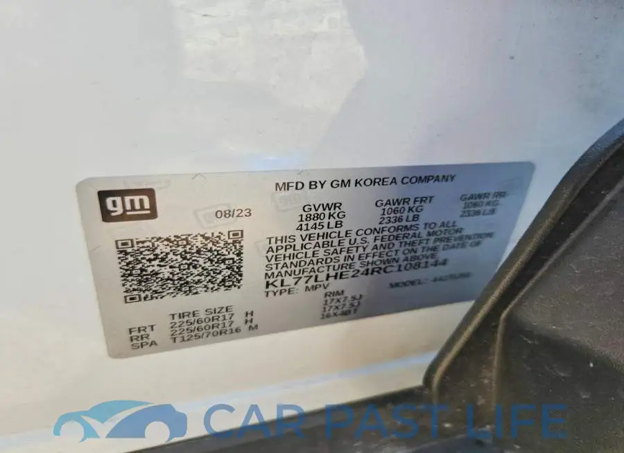 KL77LHE24RC108144# 12