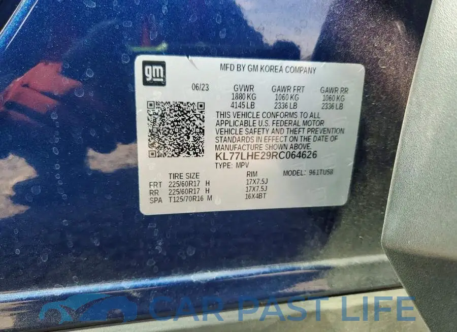 KL77LHE29RC064626# 12