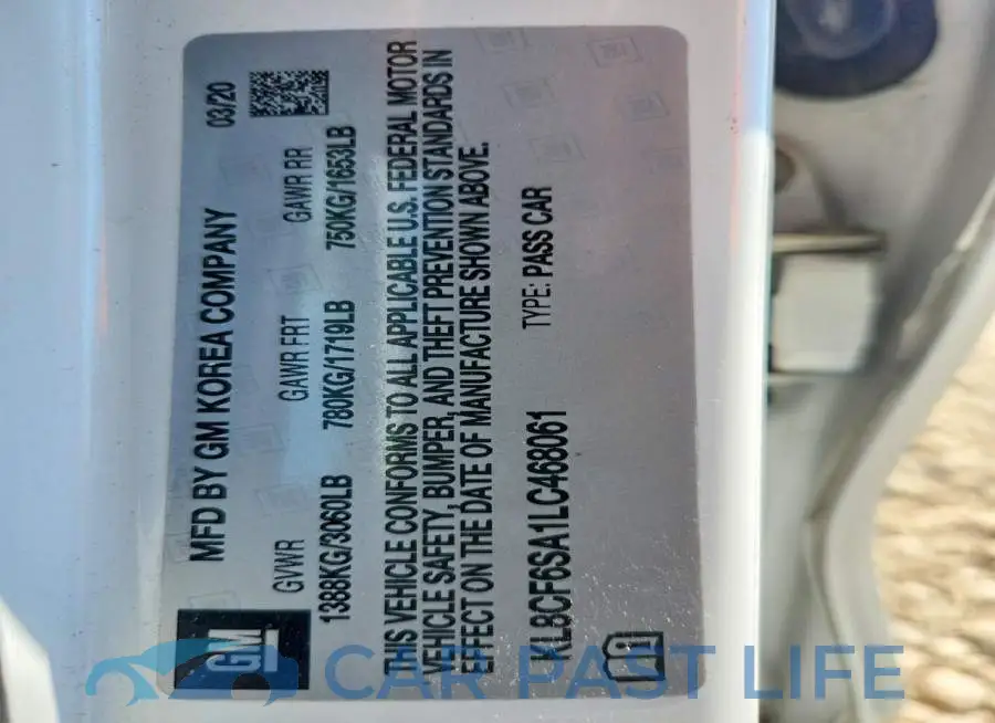 KL8CF6SA1LC468061# 13