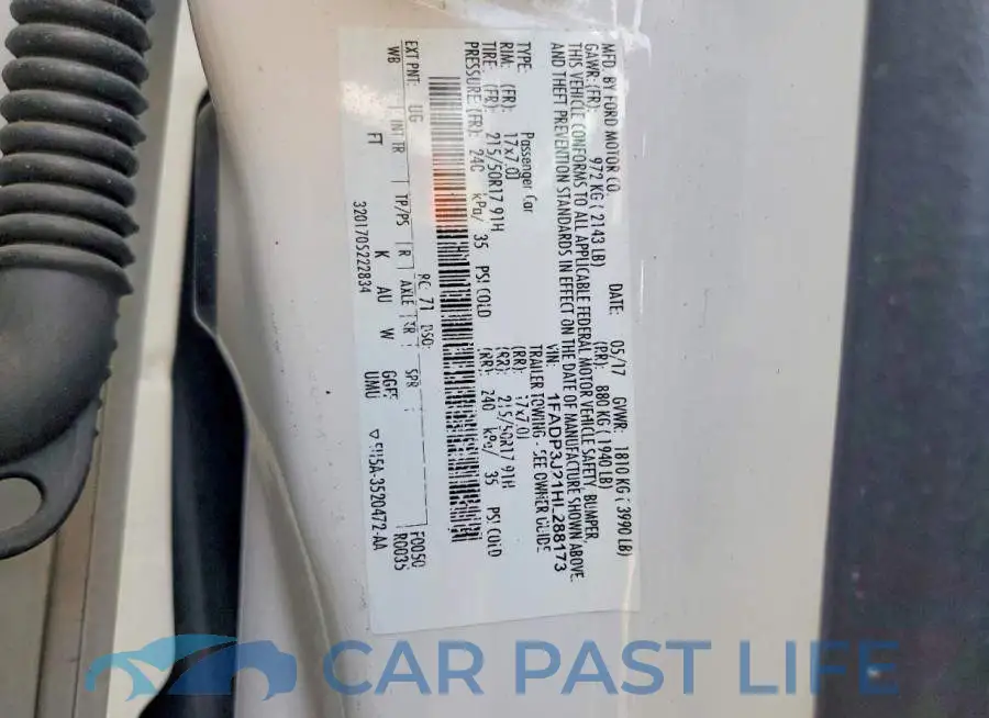 1FADP3J21HL288173# 12