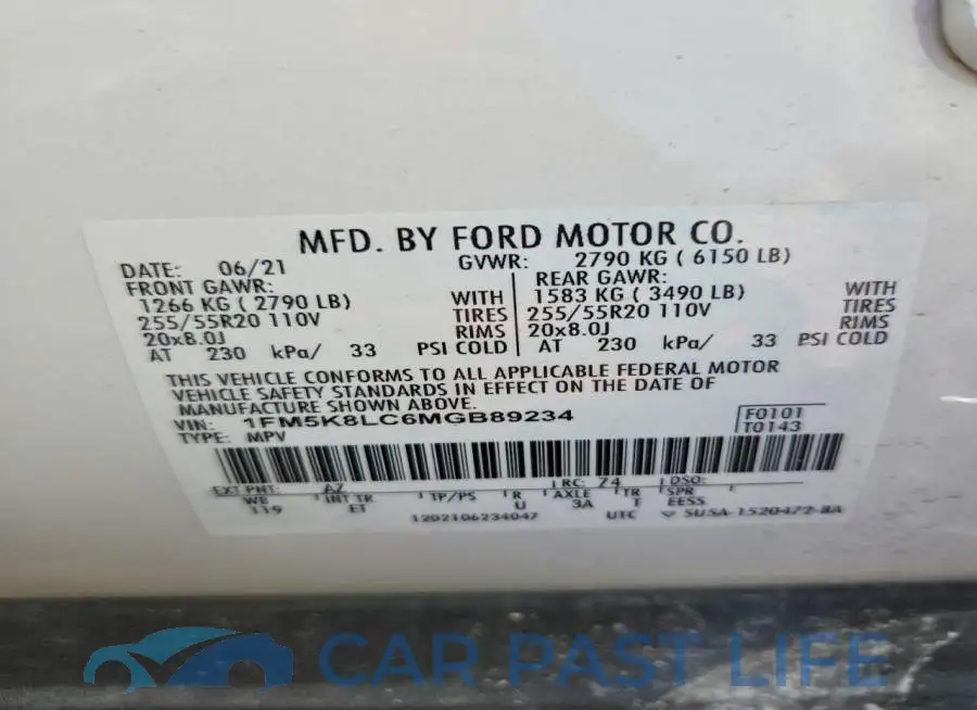 1FM5K8LC6MGB89234# 14