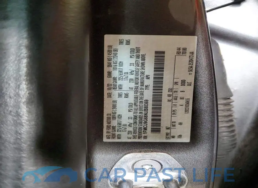 1FMCU9G68NUB80369# 13